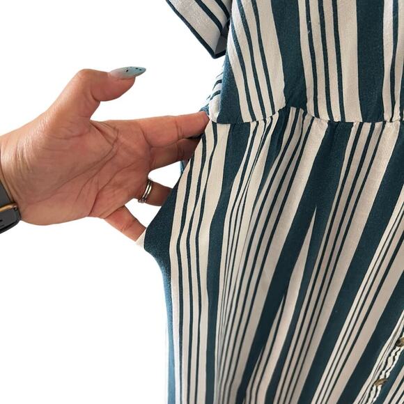 Torrid Women's Striped Short Sleeve Maxi Dress Size 2/ 2XL Summer Casual Comfort - Picture 6 of 8